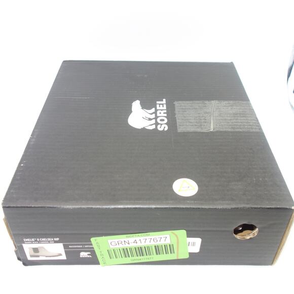 NEW Sorel Women's 9 Emelie II Chelsea Waterproof Bootie Quarry Gray Black - Picture 9 of 11